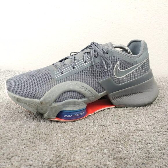Nike Air Zoom SuperRep 3 Mens Size 10 Running Shoes Cool Grey Low Top DC9115-004 - Picture 4 of 10